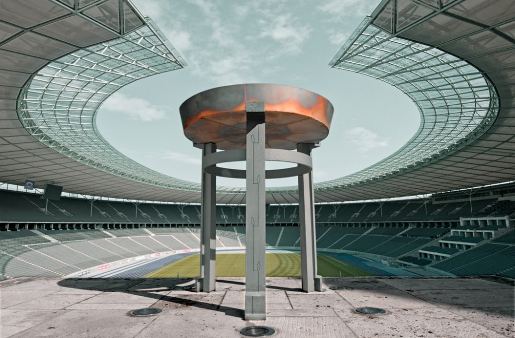 The Berlin Photographs - Cauldron, 1936 Olympic Stadium, Berlin 2010 by Leslie Hossack