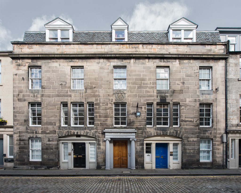 The Masonic Photographs - Exterior, The Lodge of Edinburgh (Mary’s Chapel) No. 1, Hill Street, Edinburgh 2018, by Leslie Hossack