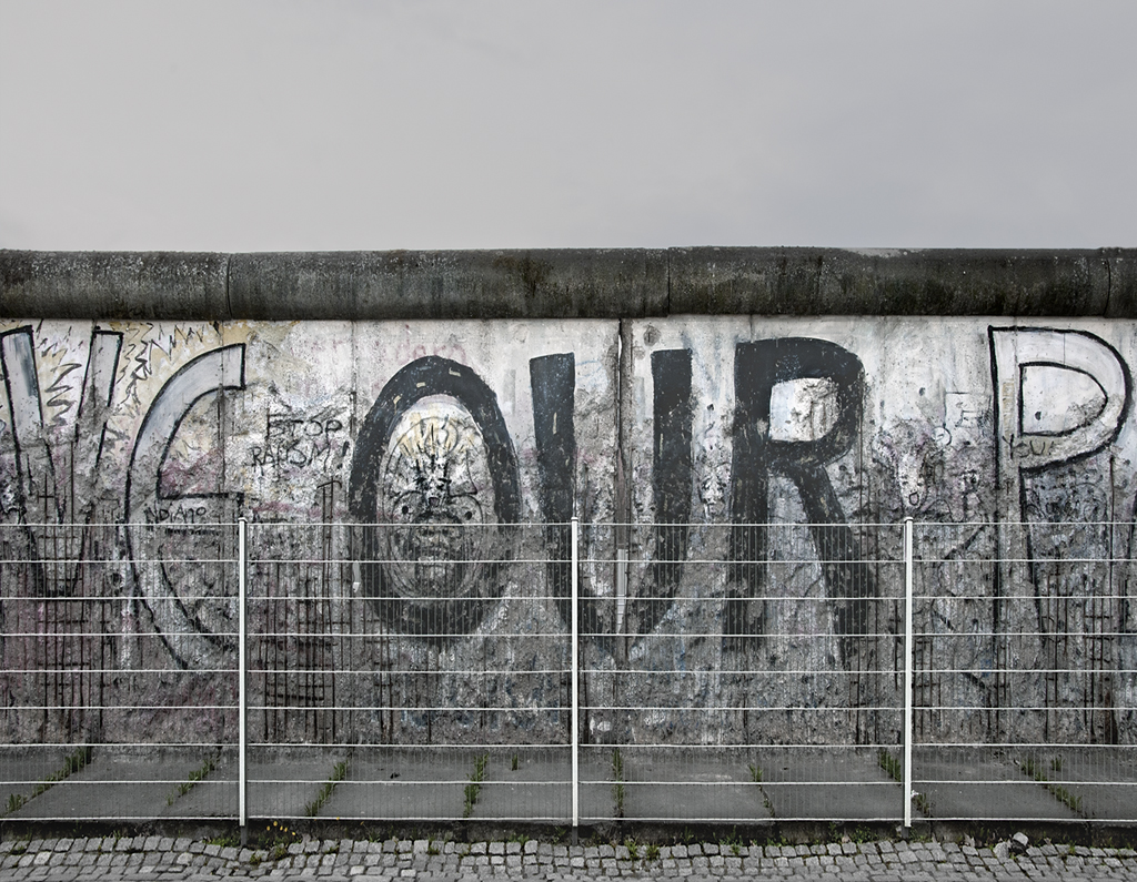 The Berlin Wall Photographs - The Wall, Niederkirchner Strasse, Detail 8, Berlin 2010 by Leslie Hossack