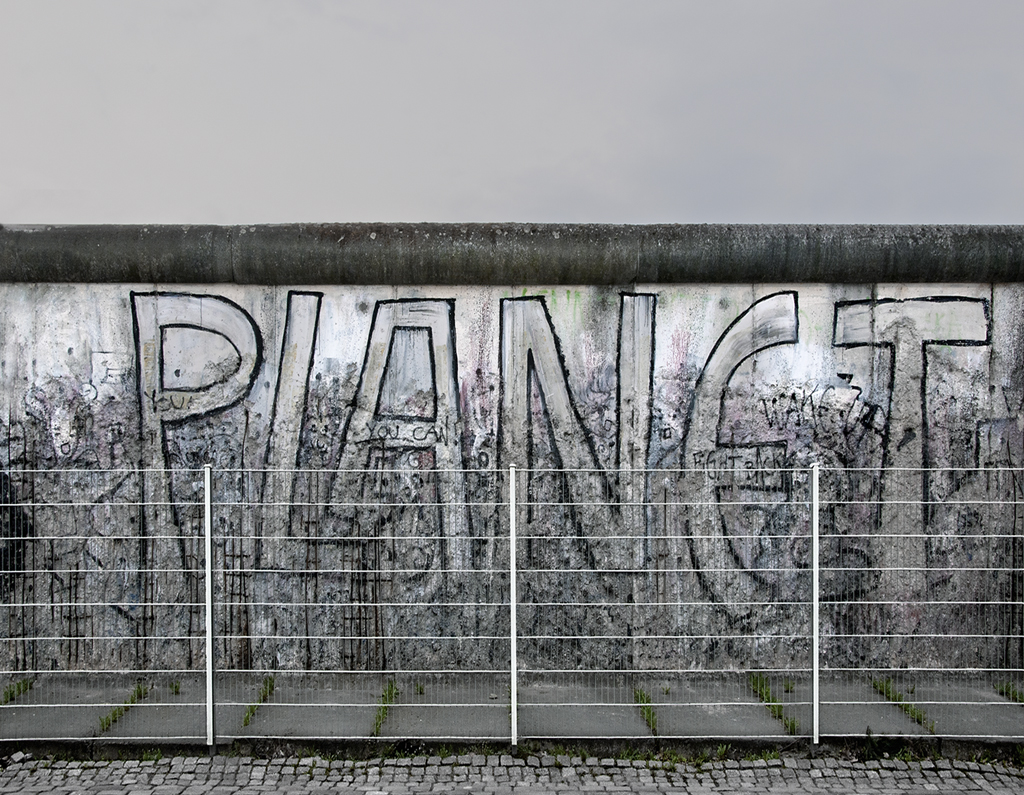 The Berlin Wall Photographs - The Wall, Niederkirchner Strasse, Detail 9, Berlin 2010 by Leslie Hossack