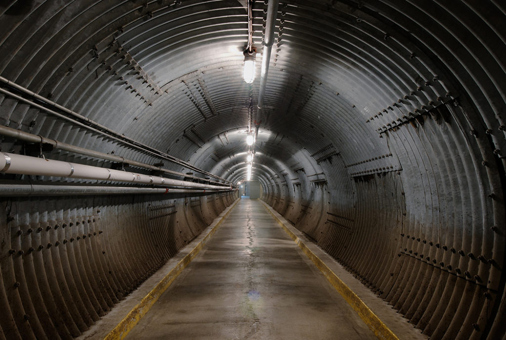The Diefenbunker Photographs - Blast Tunnel, The Diefenbunker, Ottawa 2010 by Leslie Hossack