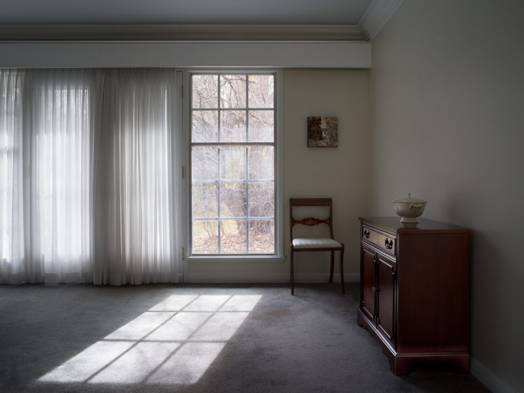 Hammershoii Photographs - Dining Room Windows Ottawa by Leslie Hossack