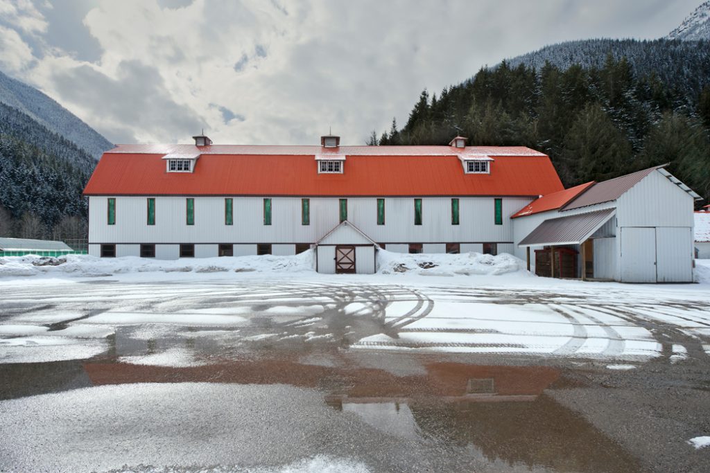 The Japanese Canadian Photographs - Large Barn, Site of Tashme Internment Camp, Sunshine Valley, British Columbia 2013 by Leslie Hossack
