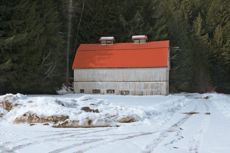 The Japanese Canadian Photographs - Small Barn, Site of Tashme Internment Camp, Sunshine Valley, British Columbia 2013 by Leslie Hossack